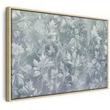  Slika - Ornaments in Worn Muted Turquoises: Delicate Plant Pattern 60x40 U prirodnom drvenom okviru | shoptok.hr