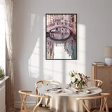  Slika - Noon in Venice (1 Part) Vertical 80x120 U crnom drvenom okviru | shoptok.hr