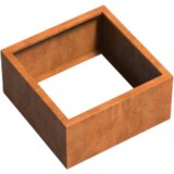 ADEZZ Korito za rastline Carrez iz jekla Corten - kvadratno / brez dna - 80 x 80 x 40 cm | Shoptok.si