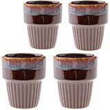Dakls Smeđe šalice u setu 4 kom za espresso od kamenine 100 ml Tone – | shoptok.hr