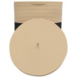  Košara za pohranu s poklopcem crna i bež Ø 37 x 50 cm pamučna | shoptok.hr