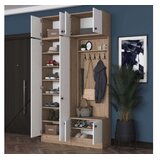 Hanah home Ormar za hodnik EA144 - 3838, 119,6x226,4x37,5 cm, Bijela | Eponuda.ba