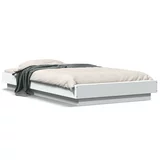 vidaXL Okvir za krevet s LED svjetlima 90x190 cm konstruirano drvo