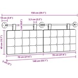  Viseće uzglavlje kreveta tkanina - Ružičasta 140 cm bez LED | shoptok.hr