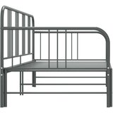 vidaXL Izvlečni posteljni okvir siv iz kovine 90x200 cm | Shoptok.si