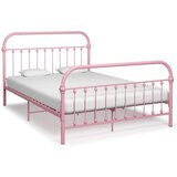 vidaXL Okvir za krevet ružičasti metalni 120 x 200 cm | shoptok.hr