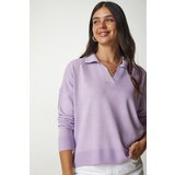 Happiness İstanbul Sweater - Purple - Regular fit cene