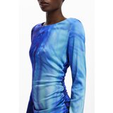 Desigual WOMEN&#39;S LONG BLUE DRESS | Shoptok.si