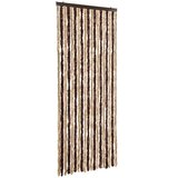 vidaXL Zavesa proti mrčesu bež in svetlo rjava 56x200 cm šenilja | Shoptok.si
