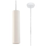 Nice Lamps Bela viseča svetilka s keramičnim senčnikom ø 8 cm Santana – Cene