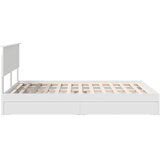  Krevet s od storage Bijelo 140 x 200 cm Konstruirano drvo | shoptok.hr