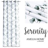  Curtain SERENITY color white printed theme vegetable style classic silver silver metal eyelets blackout 140x250 AmeliaHome | shoptok.hr