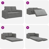  Krevet na razvlačenje Tamno siva 148 x 71 x 83 cm Baršun | shoptok.hr