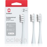 Oclean Zamenska glava za električnu četkicu P1C9 554038, 2 komada, Srebrne boje