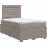  Boxspring krevet s madracem Sivosmeđa 120 x 190 cm Tkanina Slike