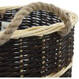 vidaXL Nahrbtnik za prenašanje drv s trakovi 50x44x58 cm naravna vrba | Shoptok.si