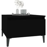 vidaXL stranska mizica 2 kosa črna 50x46x35 cm inženirski les | Shoptok.si