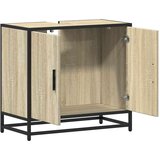 vidaXL Kopalniška omarica za umivalnik sonoma 65x33x60 cm inž. les | Shoptok.si