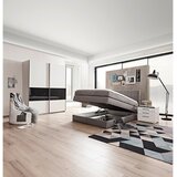 XORA POSTELJA BOXSPRING 140 cm x 200 cm , tekstil, leseni material siva | Shoptok.si