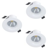 Eglo 902277-SET 3xLED prigušiva stropna svetiljka saliceto LED/4,8W/230V preč.8,8cm bela | Eponuda.com