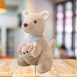 Plišana igračka Klokan s mladuncem 23cm - bež | shoptok.hr