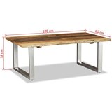  Stolić za kavu od masivnog obnovljenog drva 100 x 60 x 38 cm | shoptok.hr