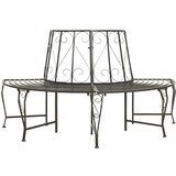  Vrtna polukružna klupa oko stabla 160 cm čelična | shoptok.hr