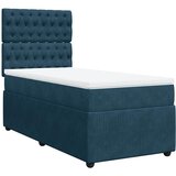  Box spring krevet s madracem plavi 90x190 cm baršunasti | shoptok.hr