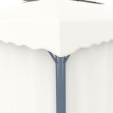  Sjenica sa zastorom 3 x 3 m krem bijela aluminijska | shoptok.hr