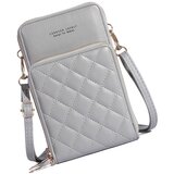 INF Večfunkcijska torba za telefon iz PU usnja Grey, (21872301) | Shoptok.si