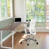 MID.YOU Kotna Pisalna Miza Workspace Basic I, Barva Oreha, Bela | Shoptok.si