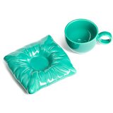  Kraljevska šalica s tanjurićem - tirkizna | shoptok.hr