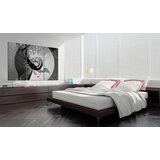  Slika - Metal circle &amp red feathers 120x80 | shoptok.hr