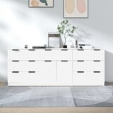  3-dijelna komoda bijela od konstruiranog drva | Eponuda.com