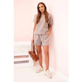 Kesi Włoski Women's punto set with short sleeves and shorts fango | Shoptok.si