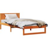  Konstrukcija postelje Rjava 75 x 190 cm Trden borov les, (5000023108) | Shoptok.si