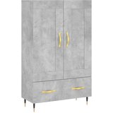  Visoka komoda boja betona 69,5 x 31 x 115 cm konstruirano drvo | shoptok.hr