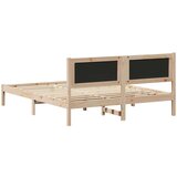  Krevetni okvir s tapiciranim uzglavljem Tamno siva 150 x 200 cm | shoptok.hr