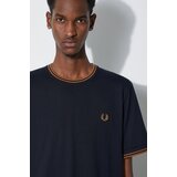 Fred Perry Pamučna majica Twin Tipped T-Shirt za muškarce, boja: tamno plava, s aplikacijom, M1588.M68 | shoptok.hr