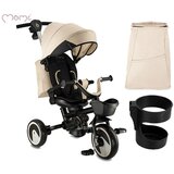 Momi Otroški voziček/tricikel IVI 3v1 črno-bež | Shoptok.si