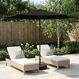  Vrtni Parasol s Podnožjem 300 x 300 cm Poliester Pravokutni Cijene