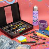 UNI ball Uni gift set Posca u metalnoj kutiji 20kom (mix pc-1m/ pc-3m/pc-5m) groovy colours | shoptok.hr