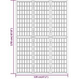  Sklopiva sobna pregrada 3 panela japanski stil 120x170 cm crna | Eponuda.com