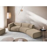 Makamii Bež žameten ležalnik (desni kot) Ekahi – | Shoptok.si