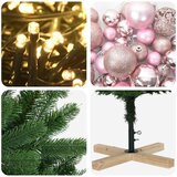  Umjetno božićno drvce s kuglicom 240 cm 300 LED lampica | shoptok.hr