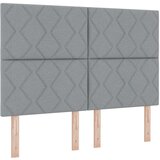 vidaXL Naslon za glavo z diamantnim vzorcem Svetlo siva 140 cm Tkanina, (22083866) | Shoptok.si
