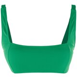 Trendyol Bikini Top - Green - Plain Cene