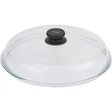 Gourmet steklen pokrov Bohemia 32cm, črn ročaj, steklo