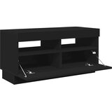 TV ormarić s LED svjetlima crni 80x35x40 cm | shoptok.hr