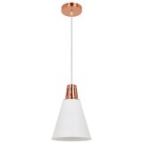  Klausen KL 6237 - Luster na sajli SHADE 1xE27/15W/230V bakarna/bela | Eponuda.com